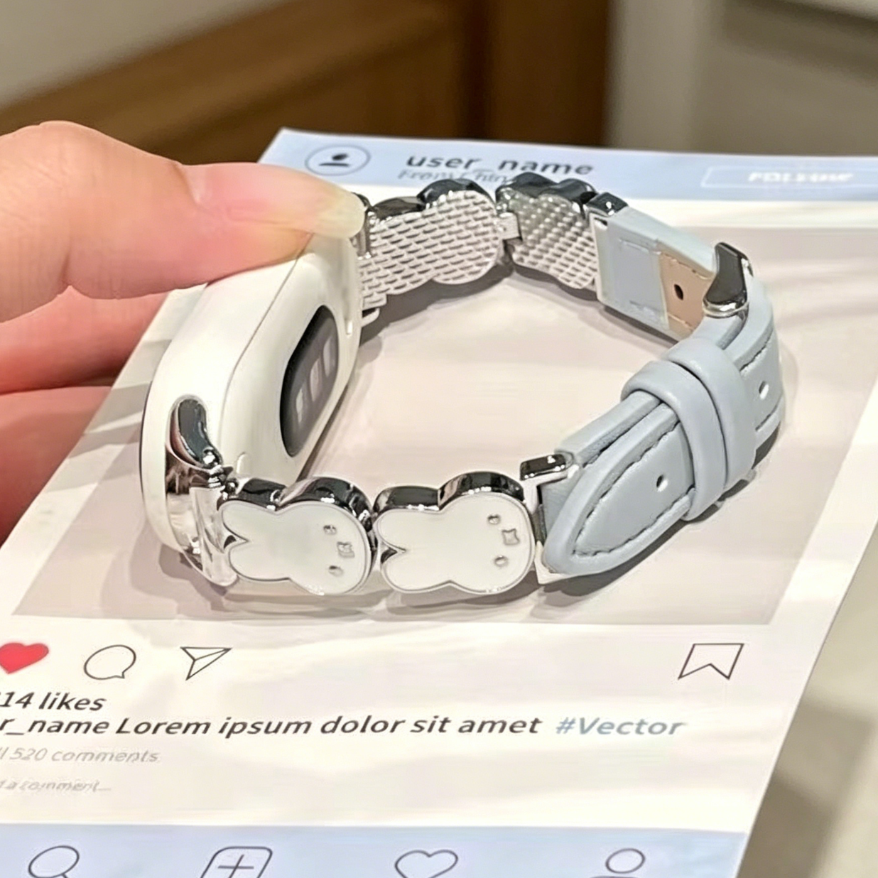 Cute Miffy Bunny Watch Band
