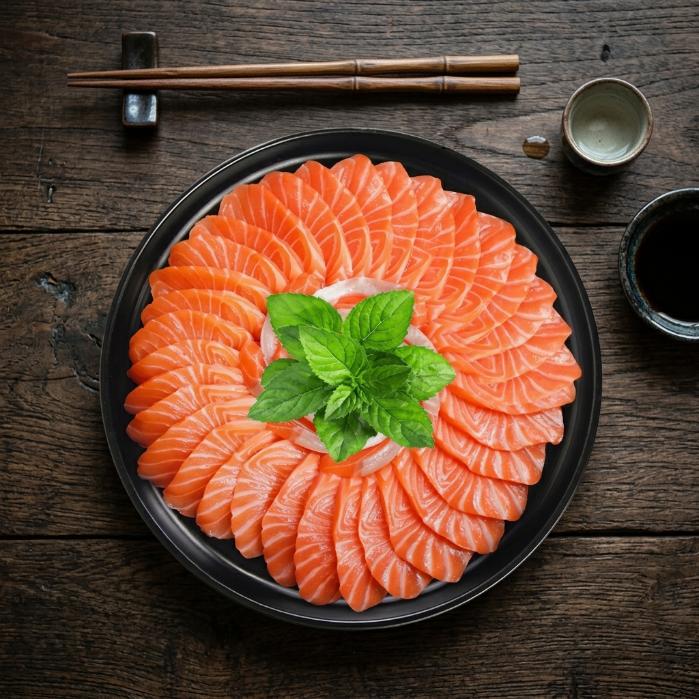 Air-Flown Chilled Norwegian Salmon Tender Rich Flesh